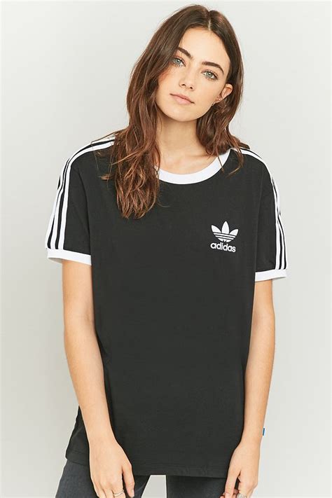 adidas originals 3 stripe t-shirt women& 39